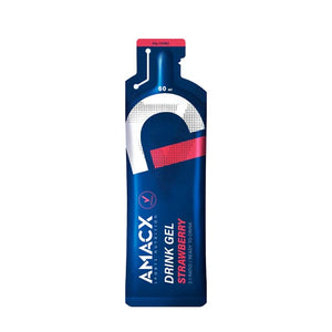 Amacx Drink Gel Fraise – Gel Énergétique Liquide 30g Glucides | Nutri-Bay