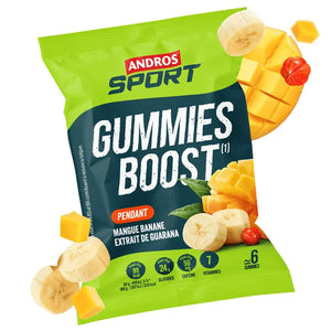Gummies Boost Andros Sport Mangue Banane Guarana 30g | Nutri-Bay